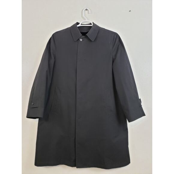 (D4) SSS TI Swartz & Sons Trench Coat Mens Size 40 Fleece Removable Liner Alpaca